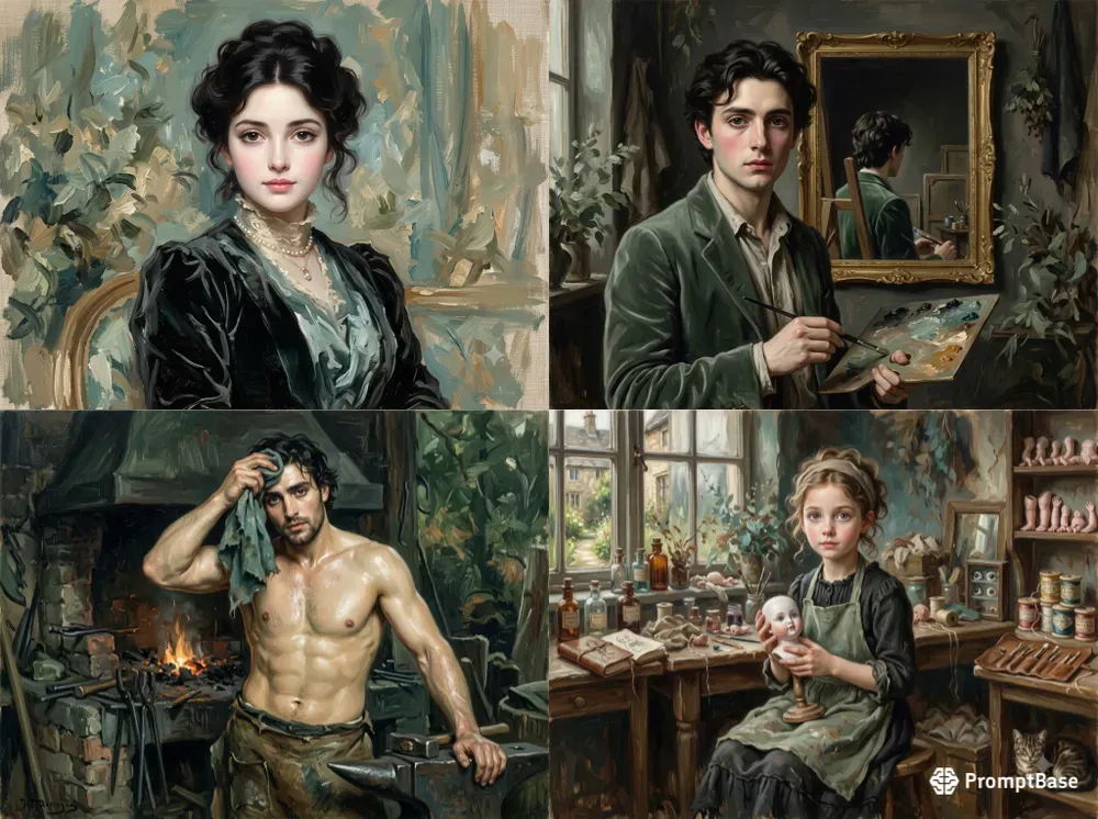 Sargent Meets Modern Oils On Canvas