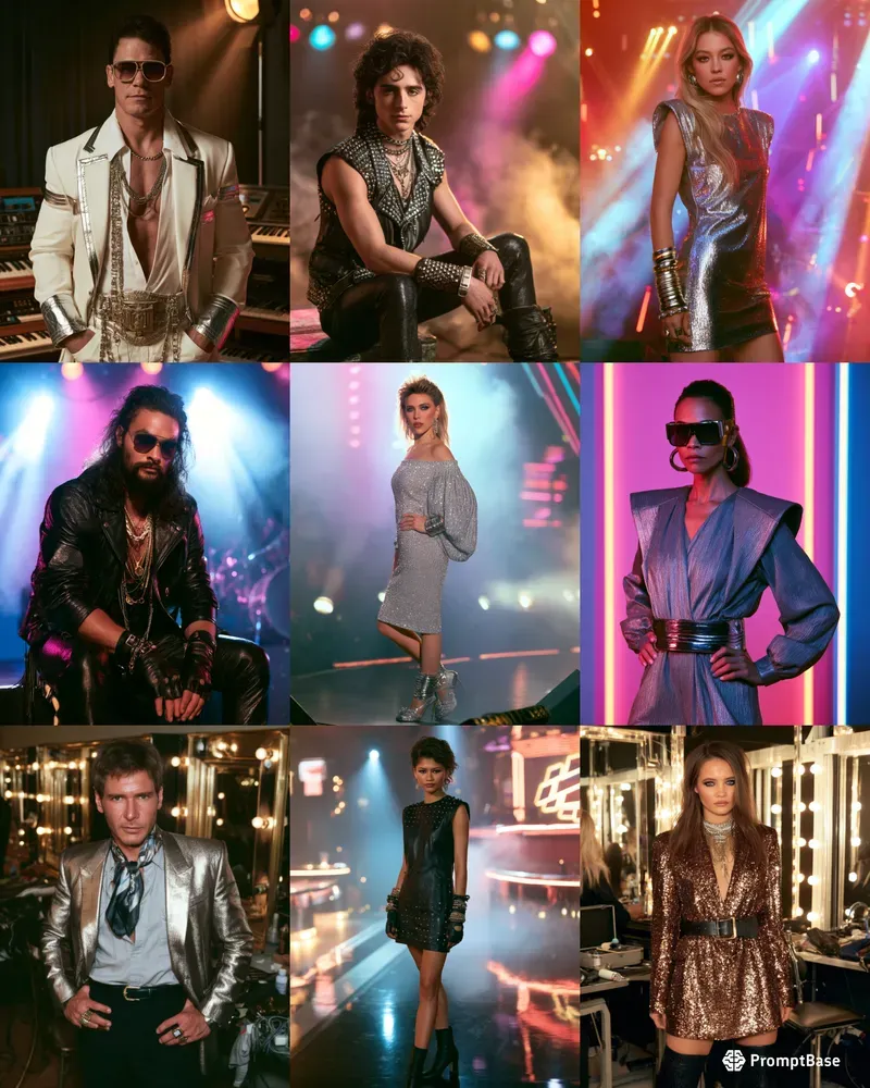 Turn Your Photos Into 80s Glam Stars