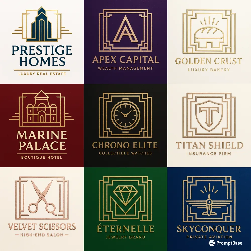 Professional Art Deco Logos