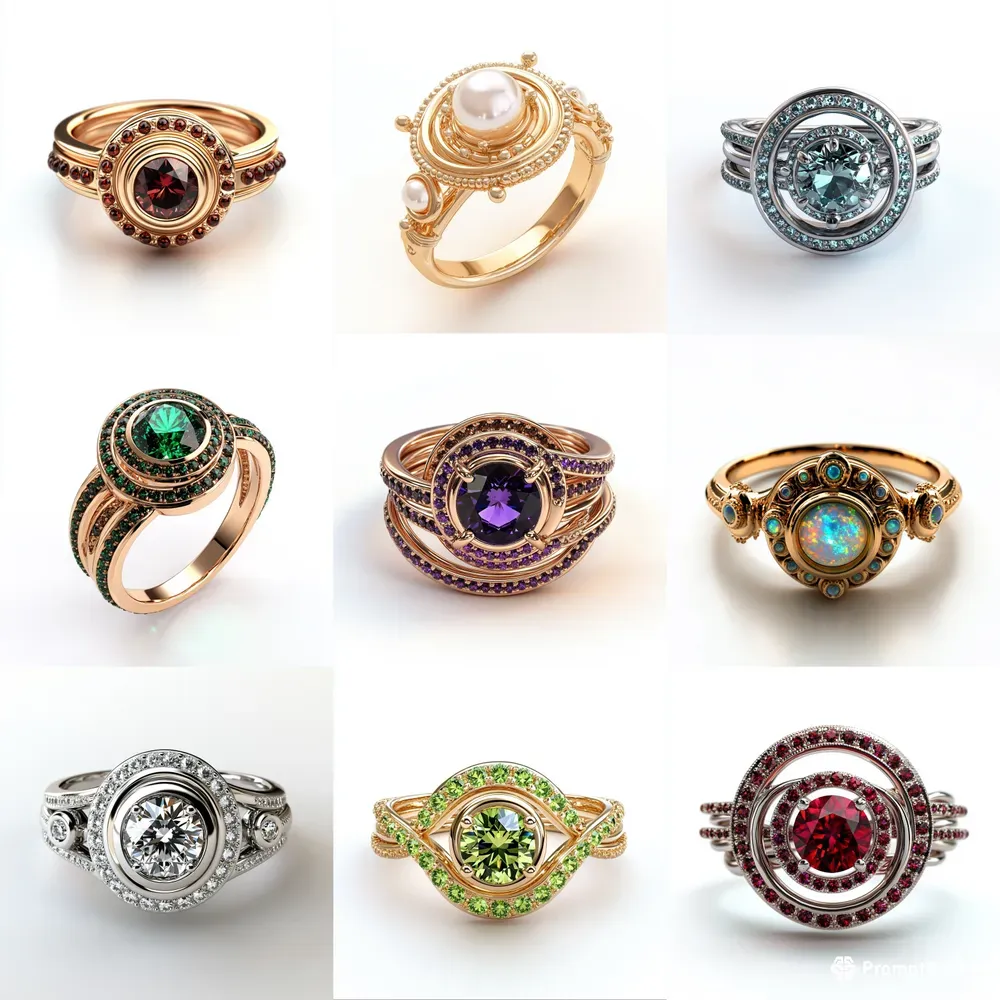 Engagement Rings Made From Birthstones