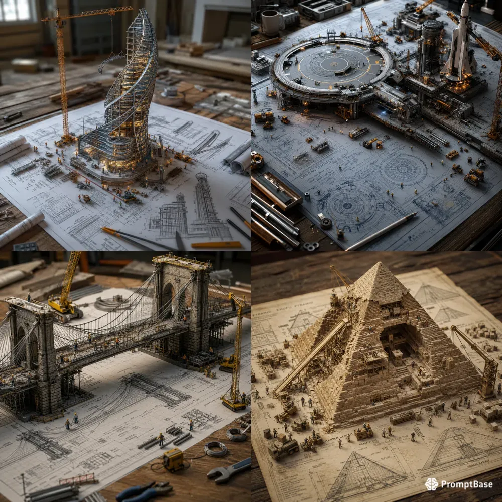 Miniature Worlds On Blueprints