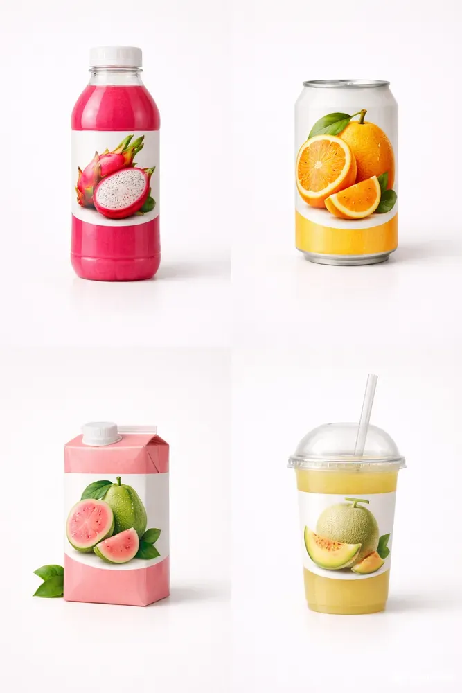 Packaged Juice Mockups