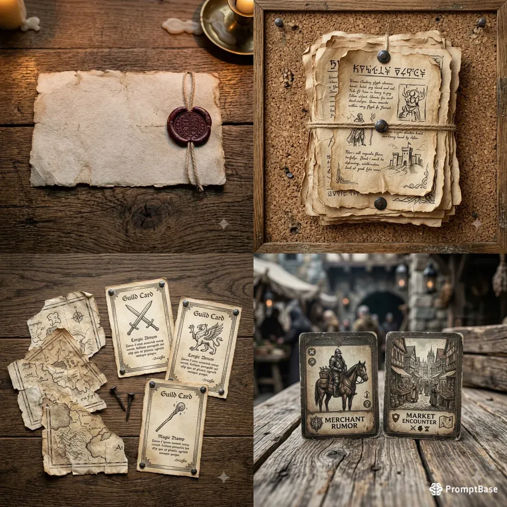RPG Tavern Notice Board Prop Builders