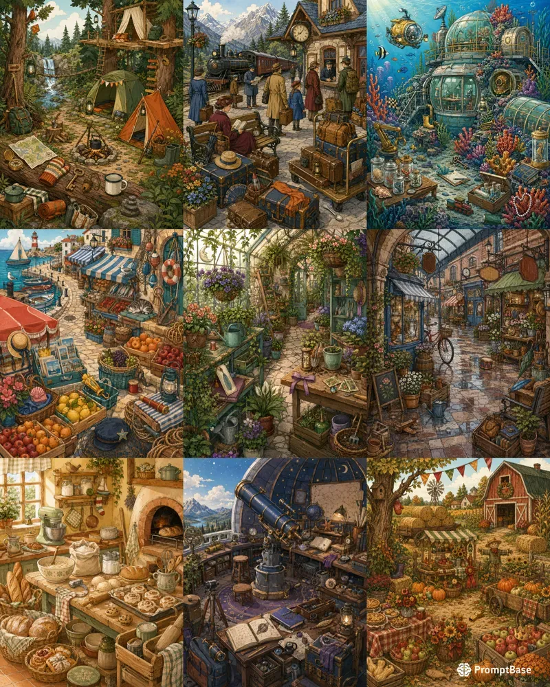 Creative Hidden Object Puzzle Scenes