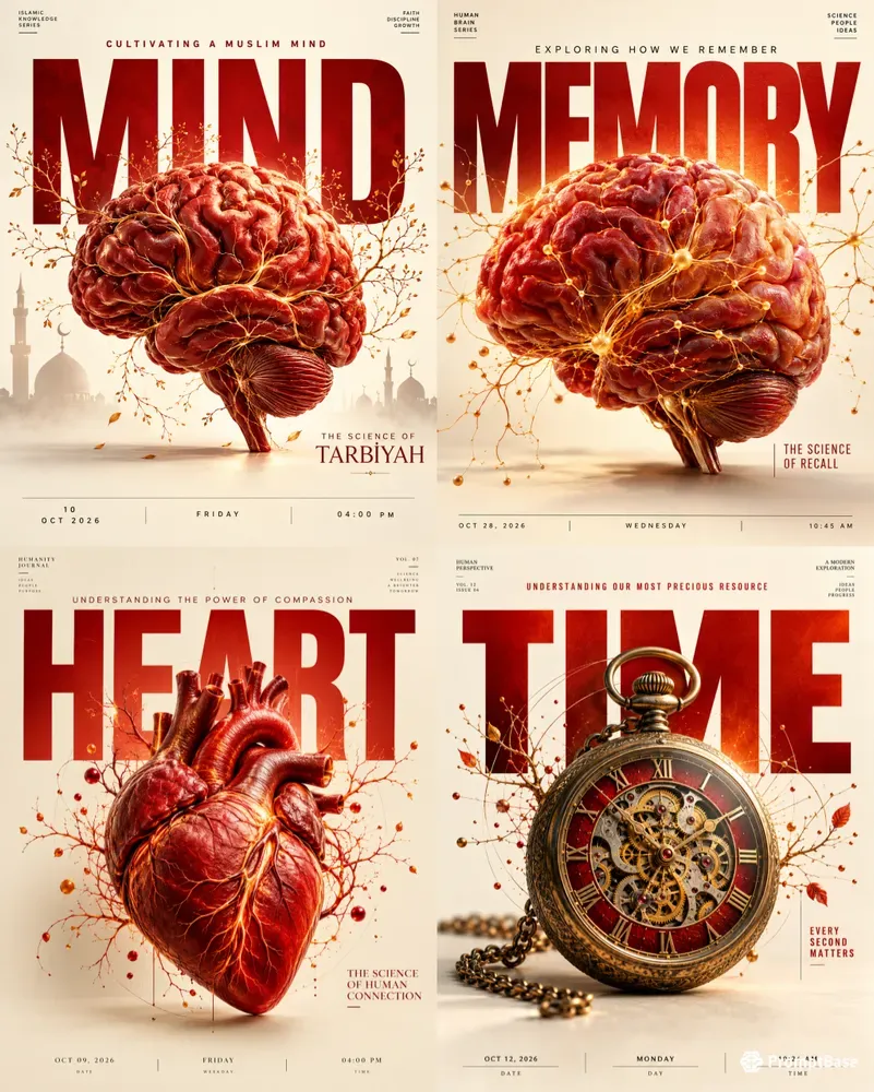 Minimalist 3D Concept Posters