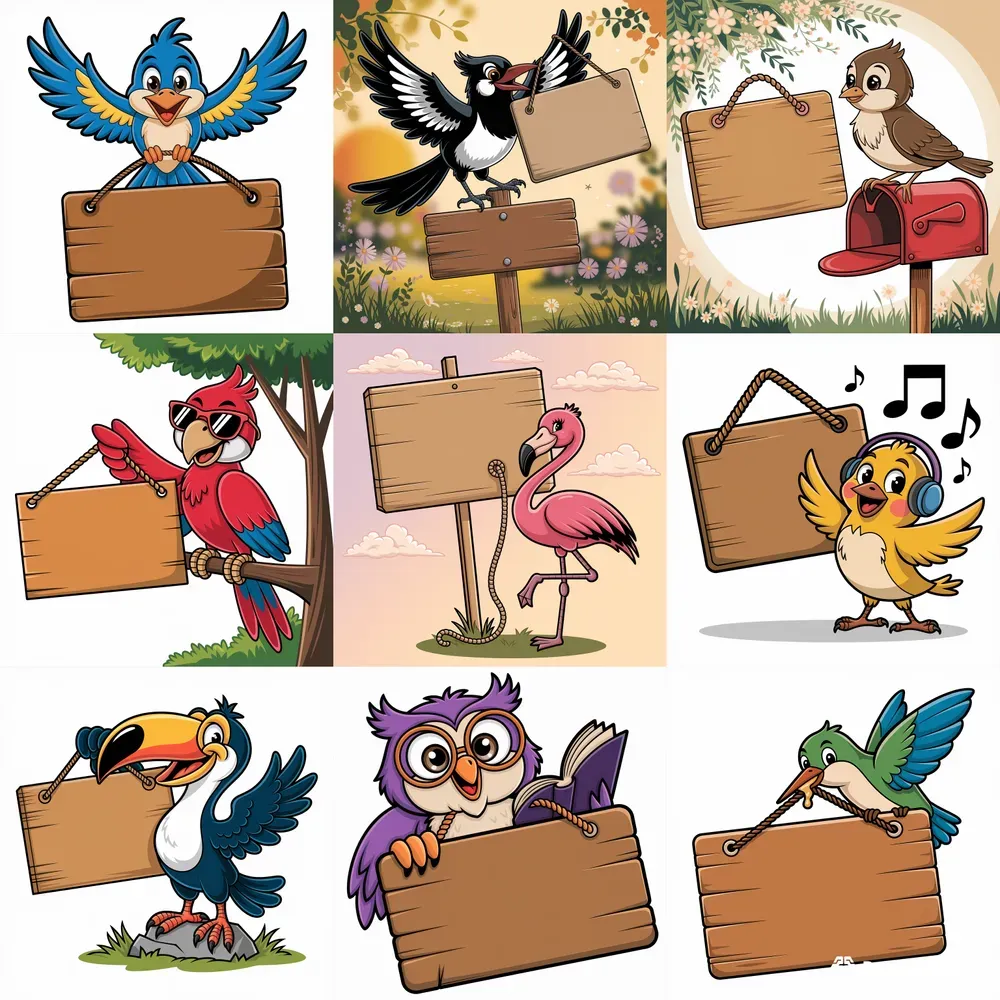 Birds With Message Boards