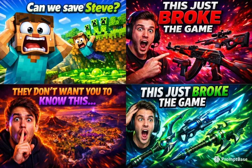 Gaming YouTube Thumbnails High Ctr