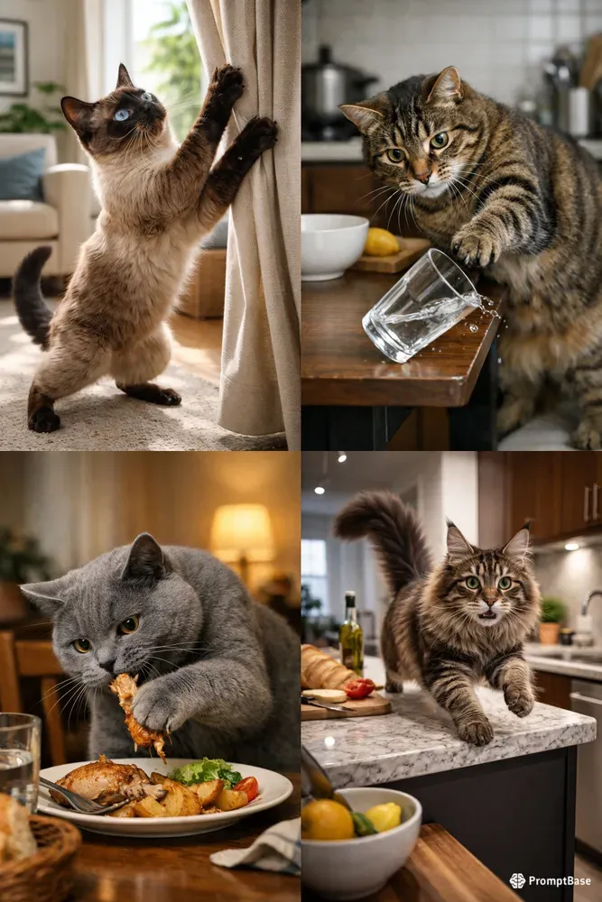 Playful Mischievous Cat Photos