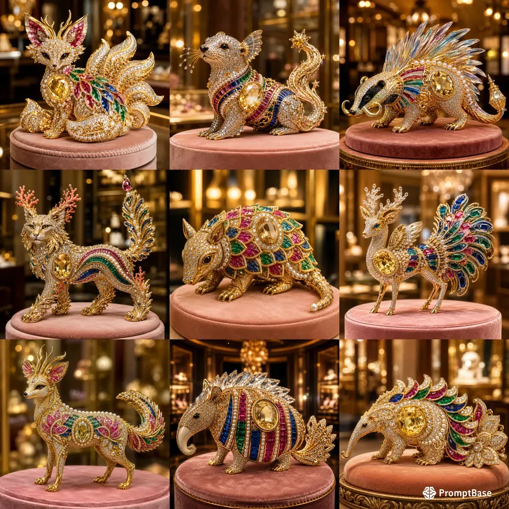 Luxury Fantasy Jewel Animals