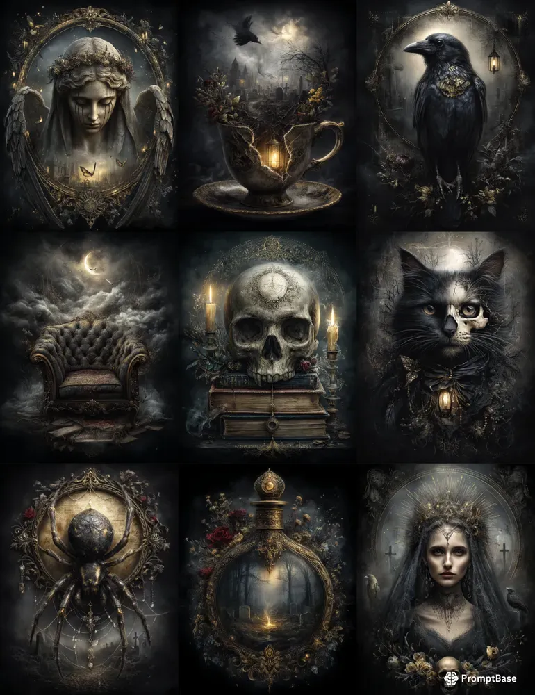 Midnight Gothic Victorian Junk Journals