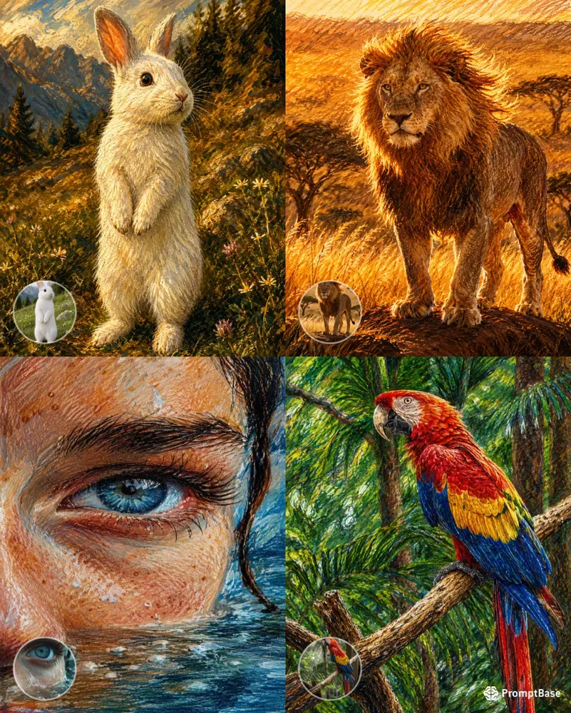 Cinematic Crayon Portrait Pros