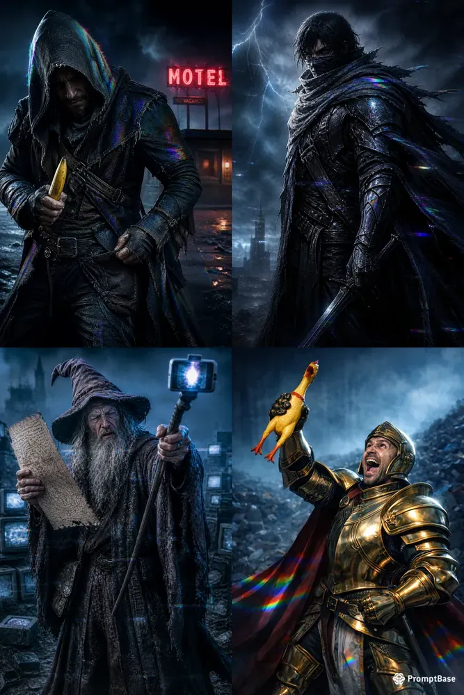 Humorous Dark Fantasy Portraits
