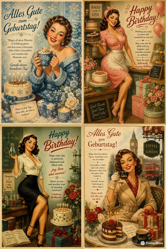 Pinup Birthday Card Creators
