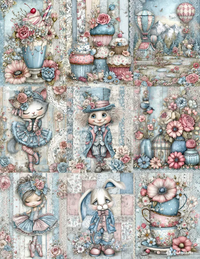 Alice In Ballerina World Junk Journals