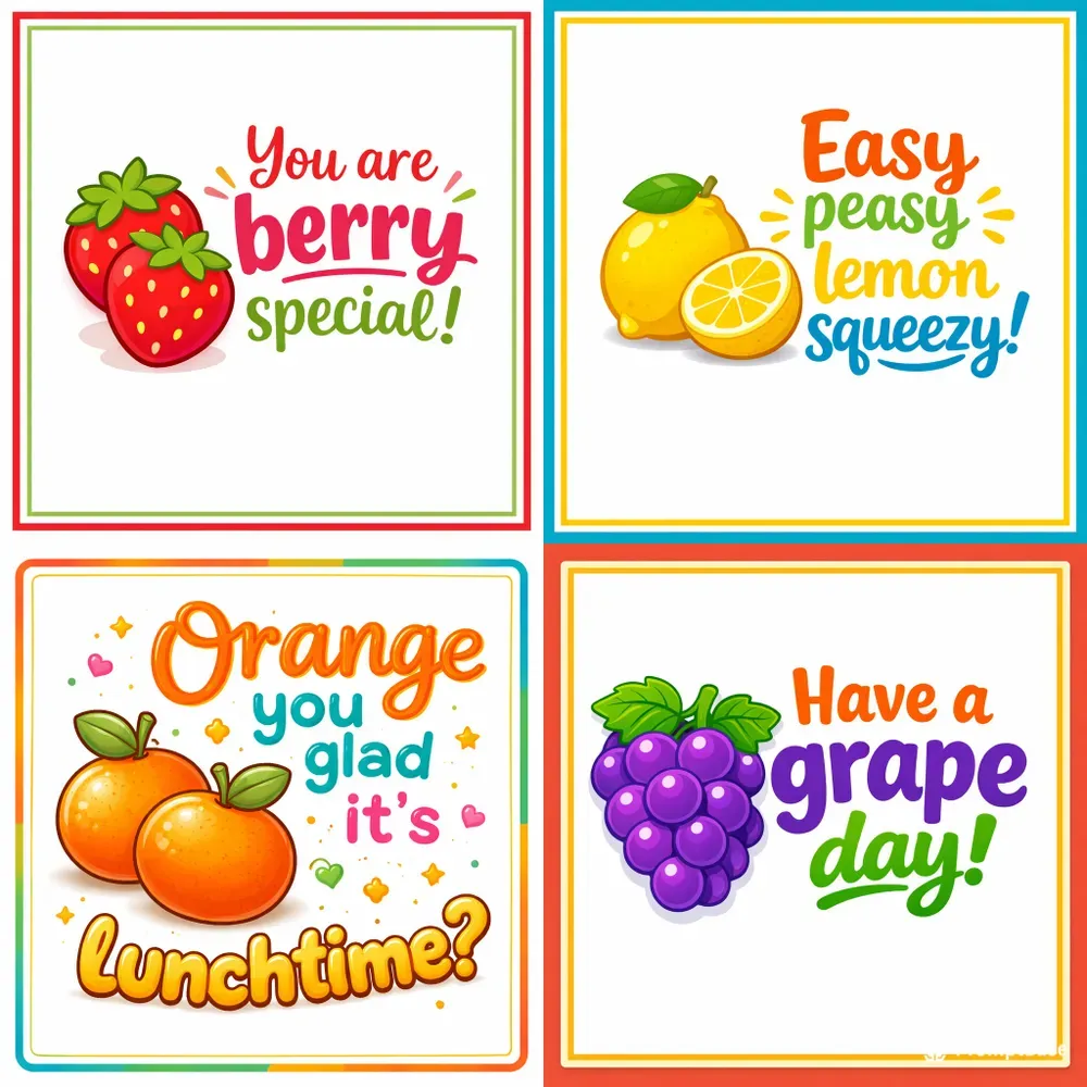 Cute Fruit Pun Poster Generator