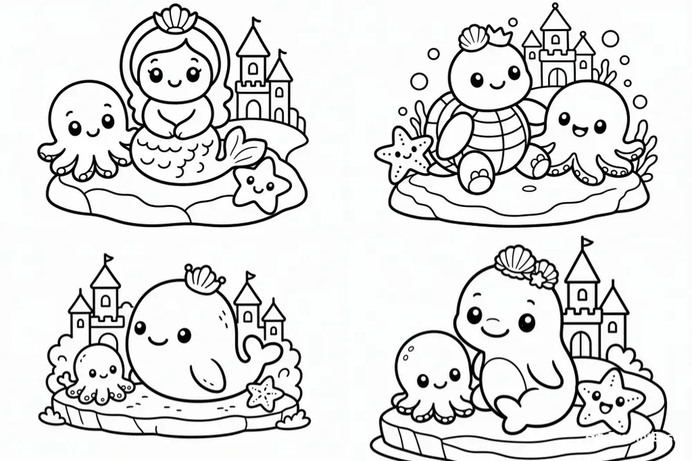 Magical Sea Wonders Colorings