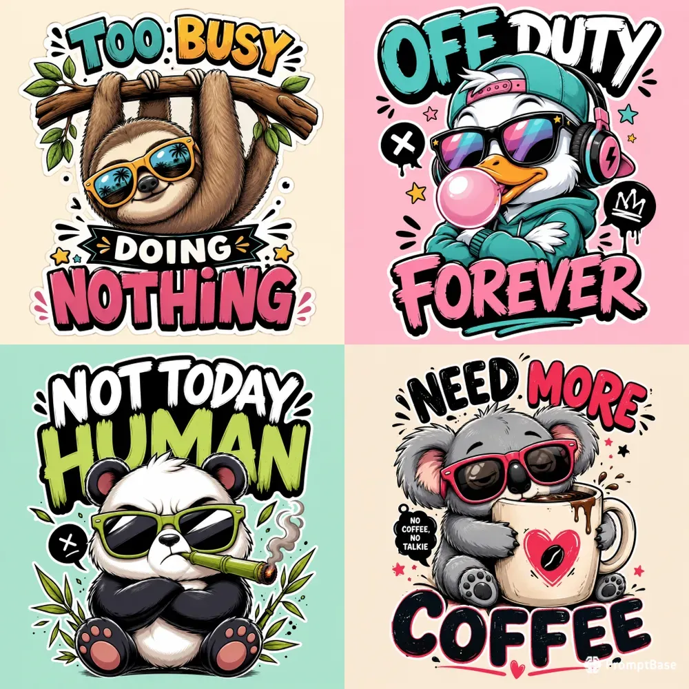 Funny Animal Quote Cartoon Collections