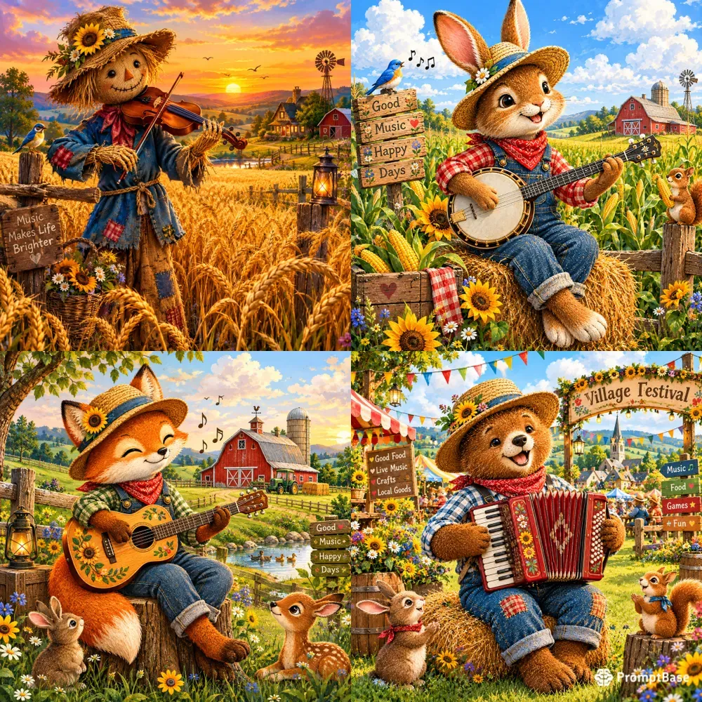 Musical Countryside Art Images