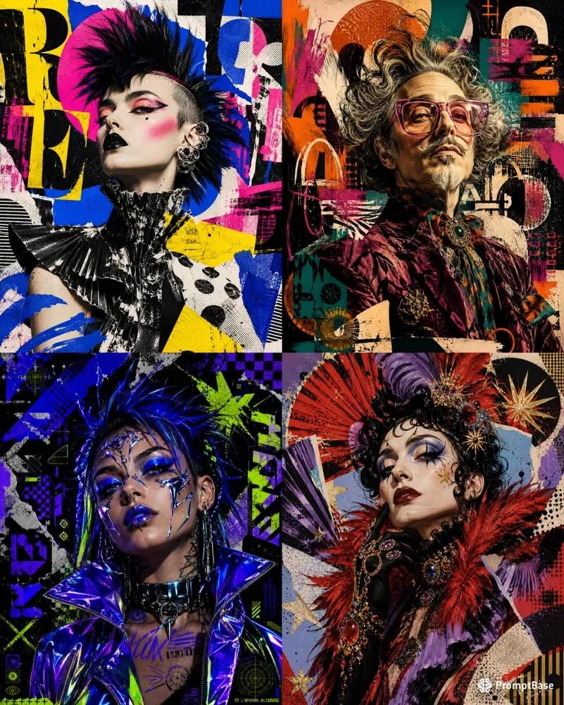 Maximalist Graphic Portraits