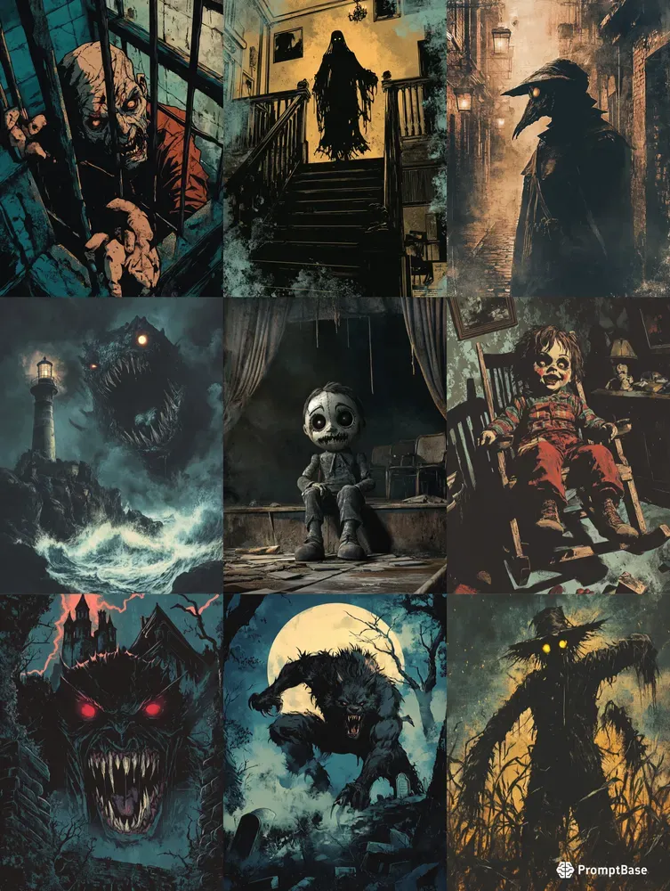 Vintage Horror Comic Covers