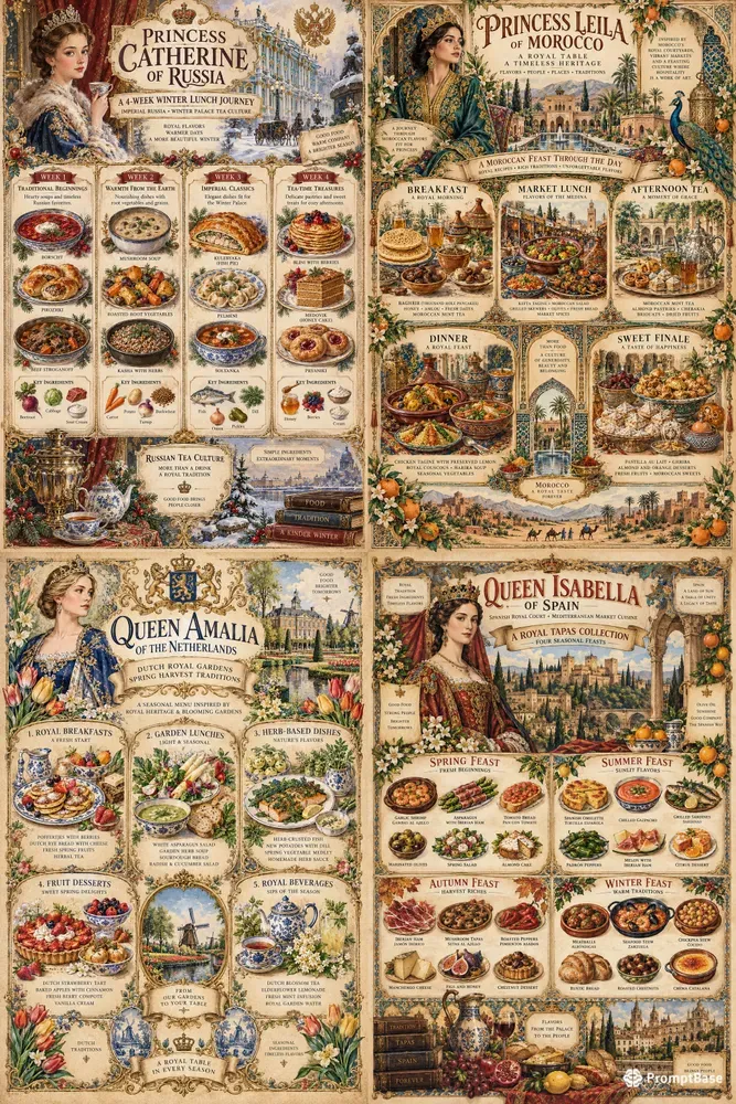 Royal Storybook Food Planners