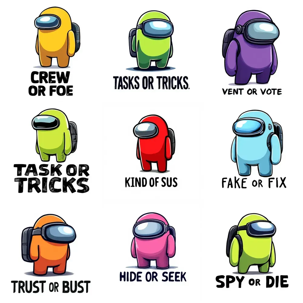 Among Us Crewmate Vector Packs