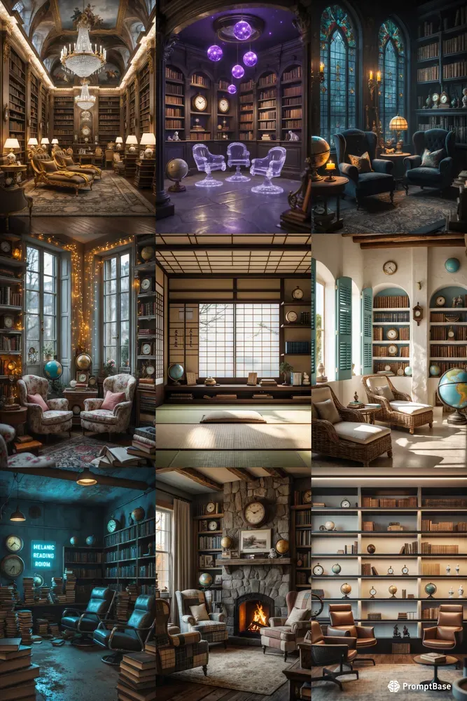 Vintage Reading Room Sets