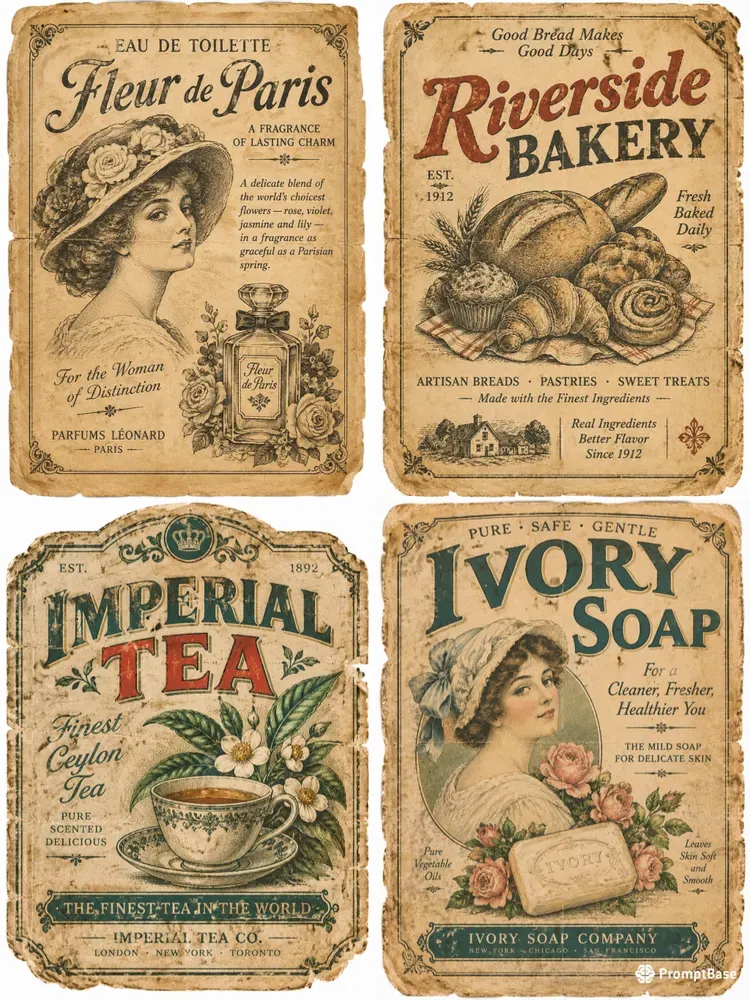 Retro Ads Junk Journal Ephemera