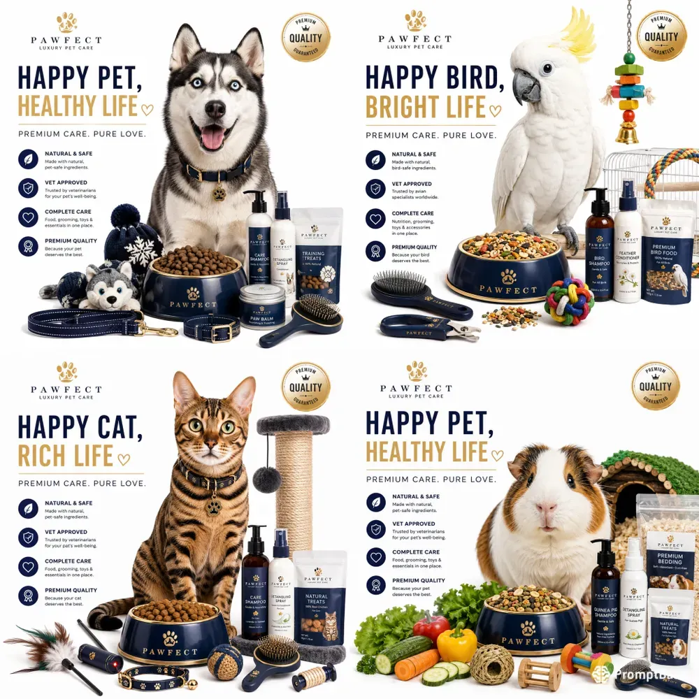 Premium Pet Ad Posters