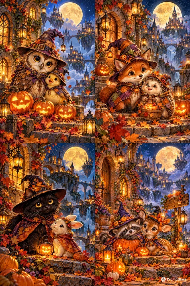 Whimsical Halloween Watercolors
