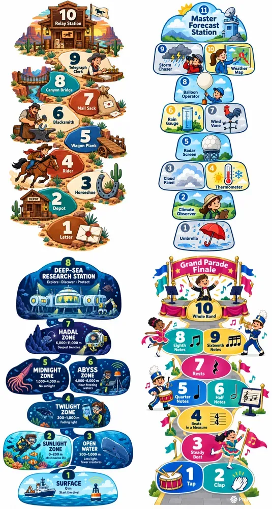 Educational Hopscotch Floor Games