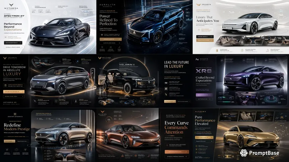Luxury Car Hero Banners