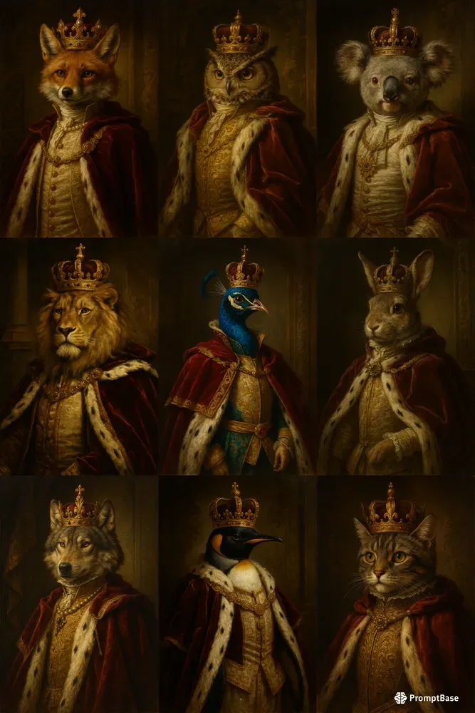 Royal Animal Portraits