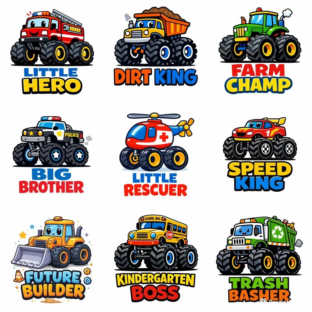 Cute Monster Vehicles