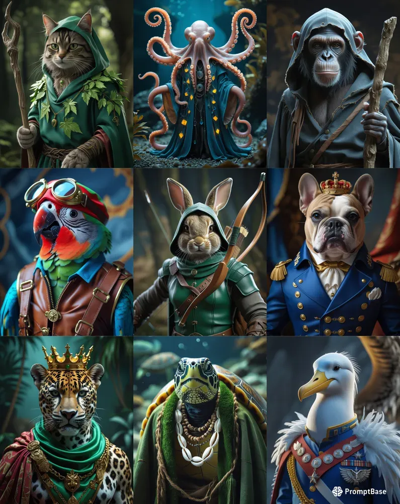 Fantasy Pet Royal Portrait Creators