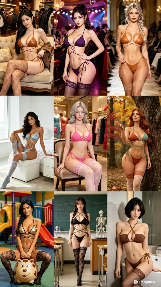 Luxury Editorial Fashion Bikini Portraits