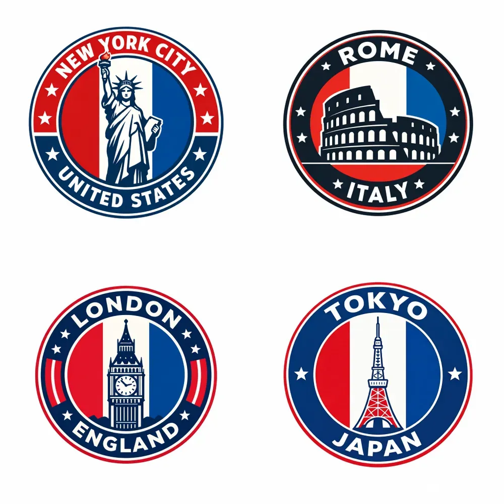 Vintage Travel Badge Logo Generator