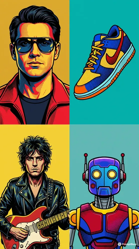 Pop Art Halftone Portraits