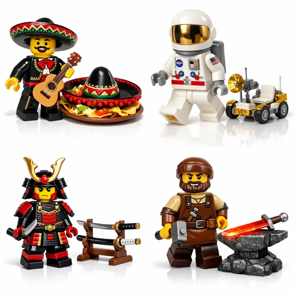 Custom Thematic Toy Minifigure Renders