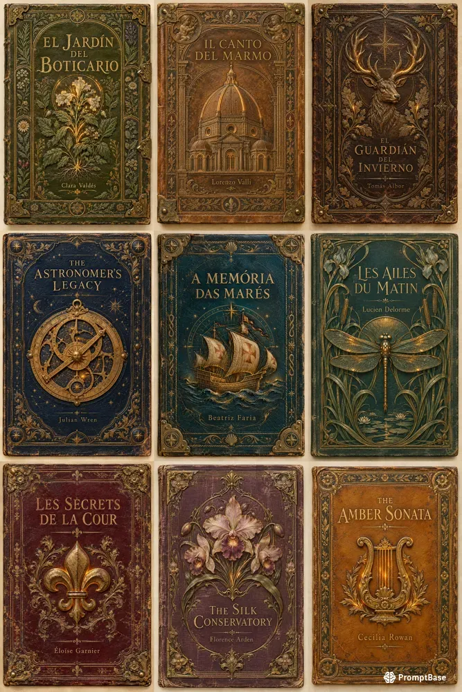 Museum Artifact Embossed Book Covers