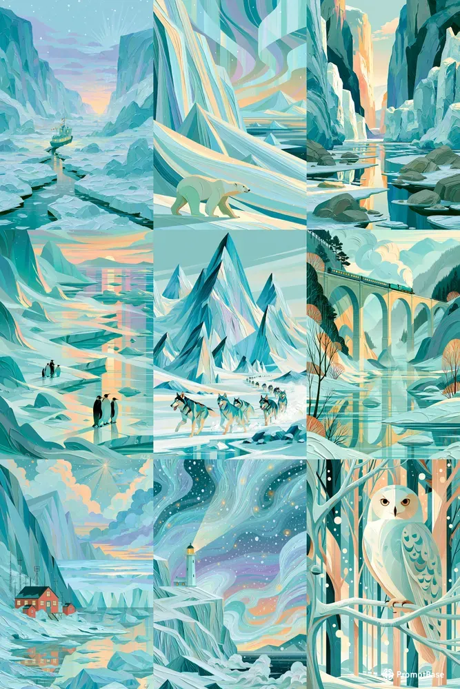 Dreamy Winter Paintings