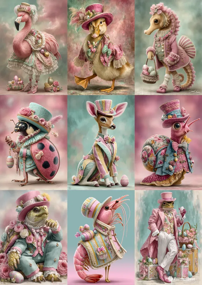 Vintage Animal Portraits