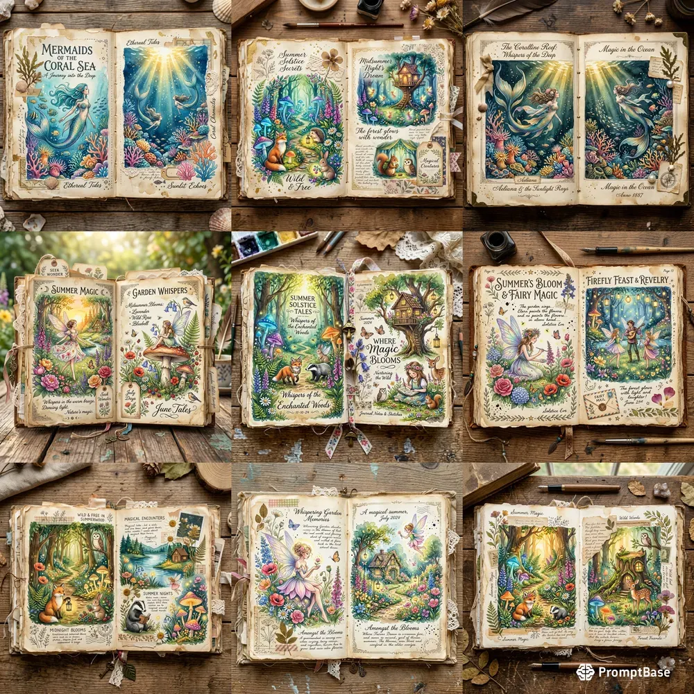 Fantasy Summer Junk Journals