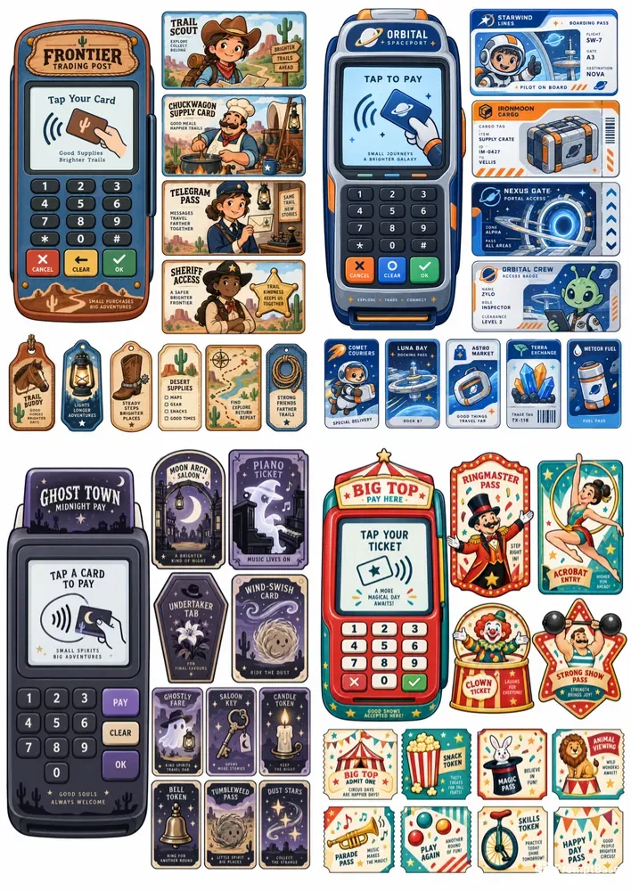 Printable Play Payment Play Cards