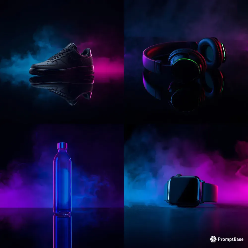 Ultrarealistic Black Shoe Neon Products