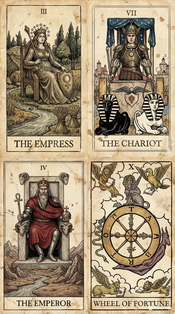 Vintage Woodcut Tarot Creators