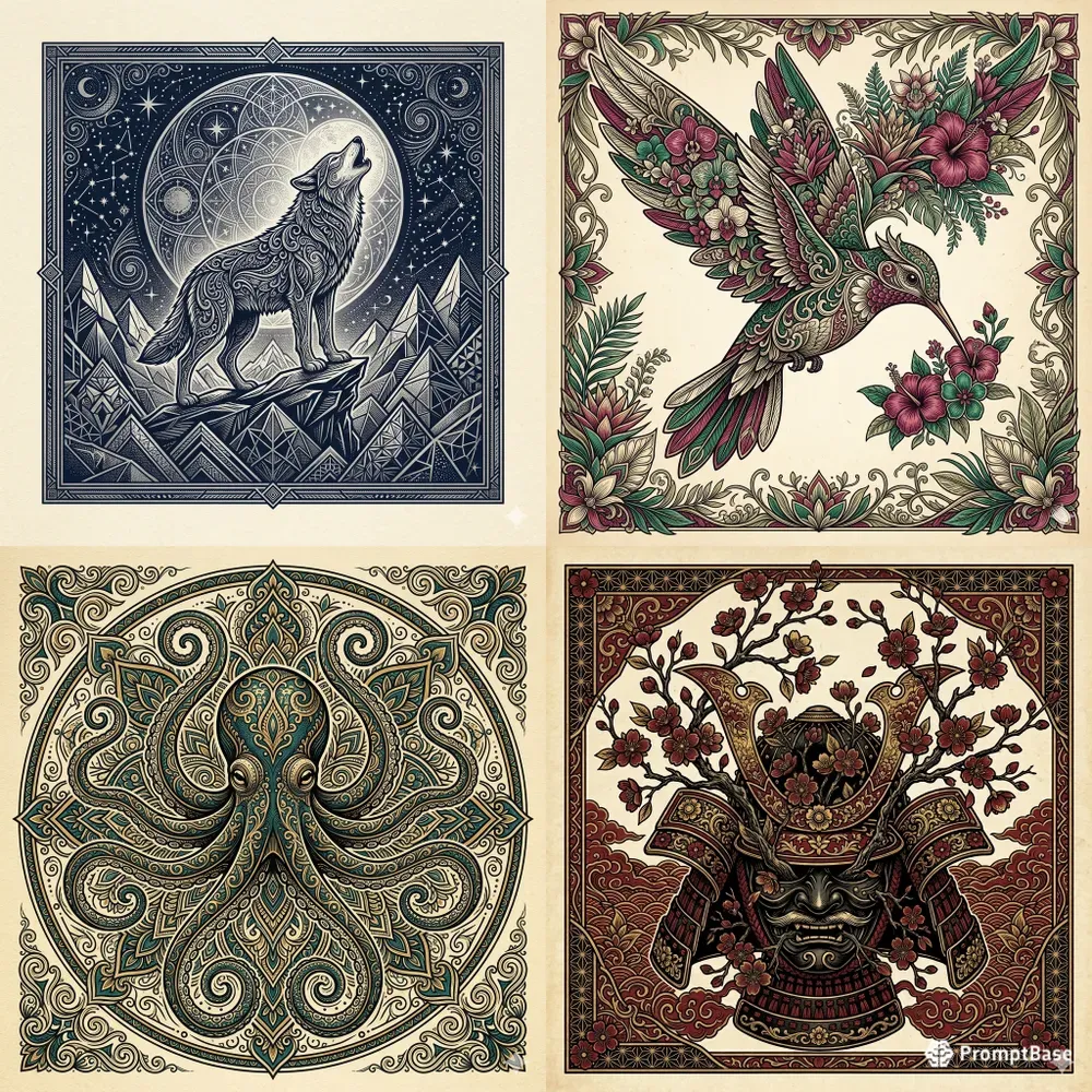 Elegant And Decorative Detailed Art