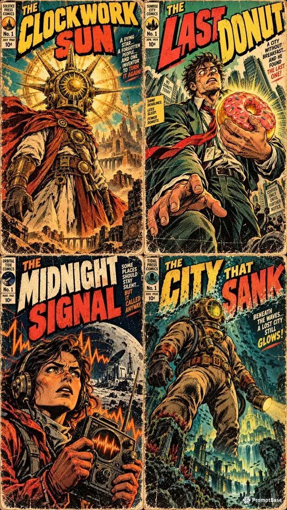 Vintage Comic Book Poster Generator