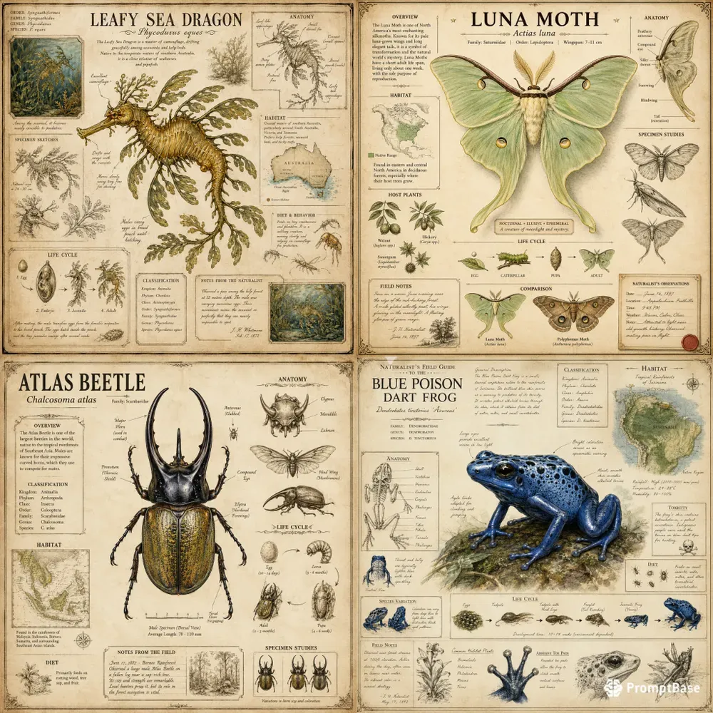 Vintage Nature Atlases
