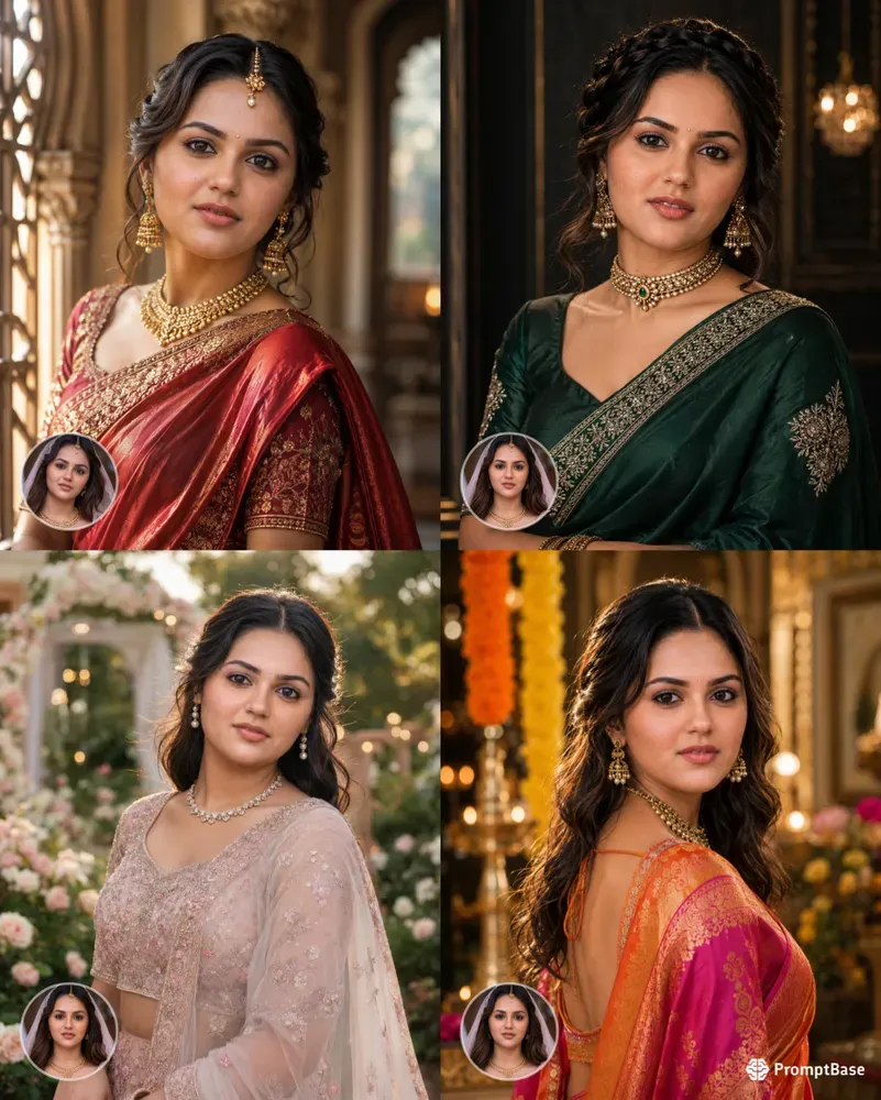 Luxury Emerald Indian Brides